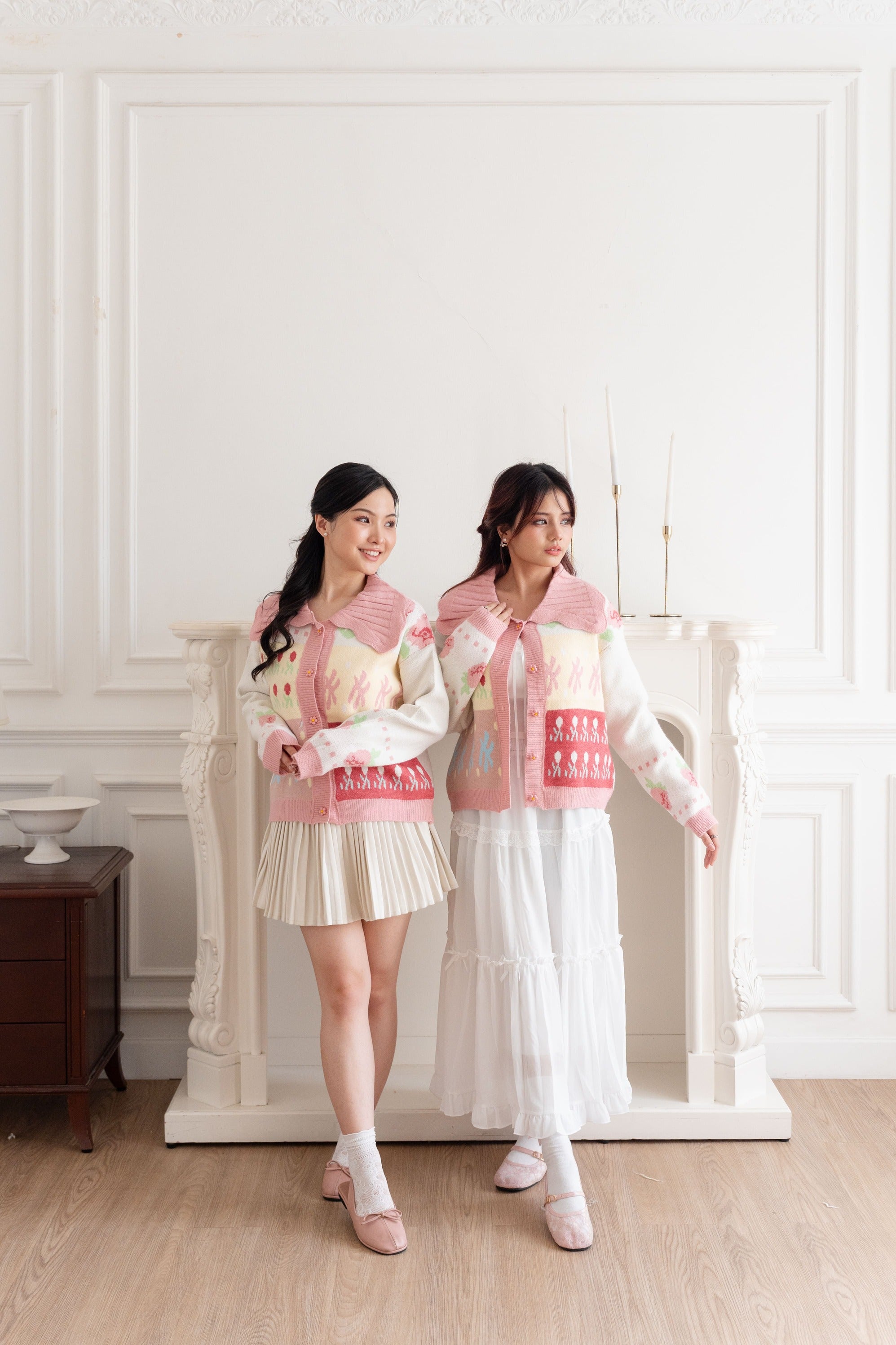 Cardigan Motif Stoberi Pita