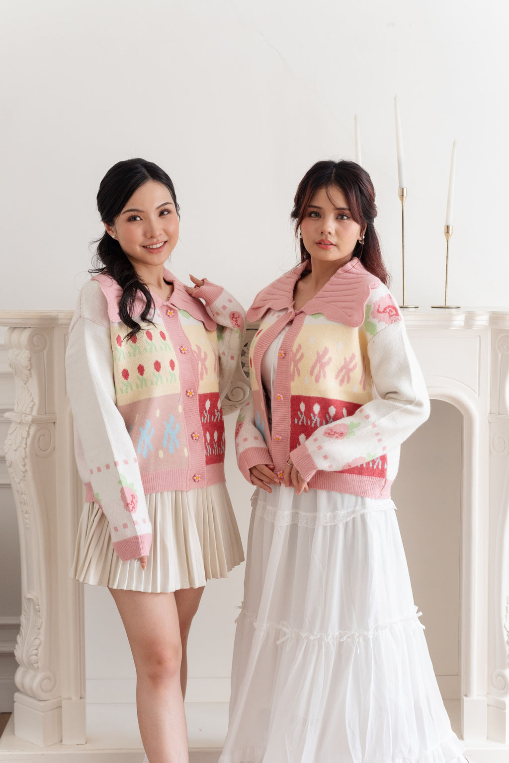 Cardigan Motif Stoberi Pita