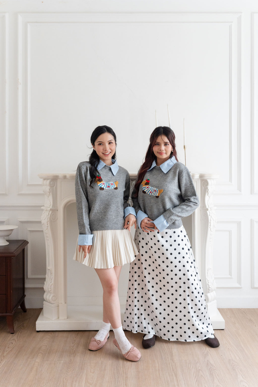 Sweater Motif Puppy Abu