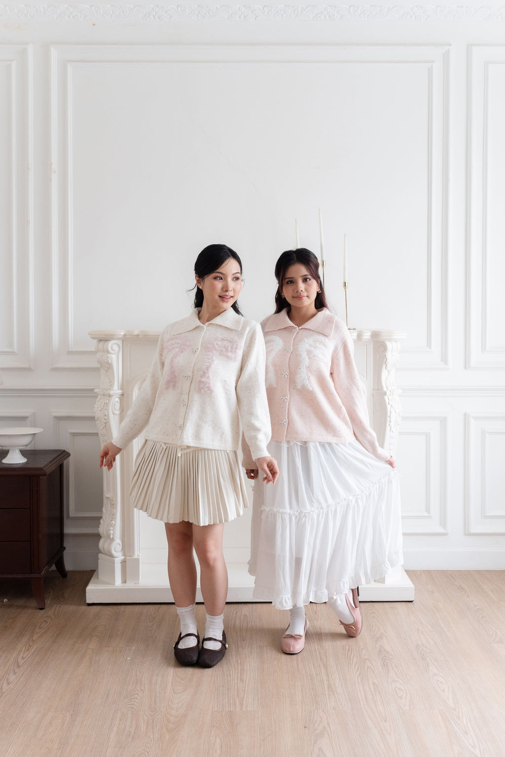 Cardigan Model Bulu Pita