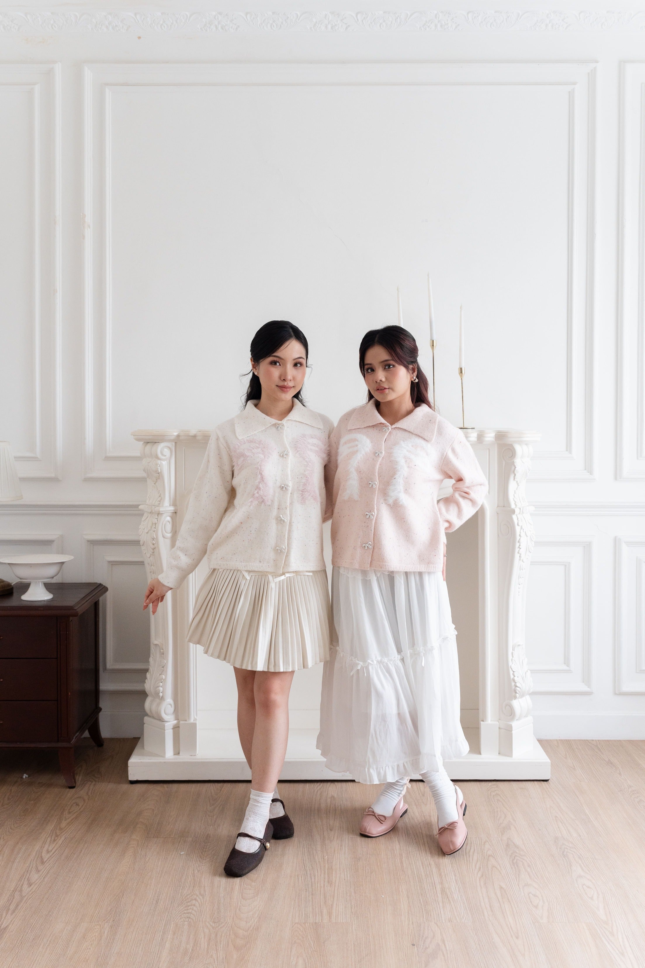 Cardigan Model Bulu Pita