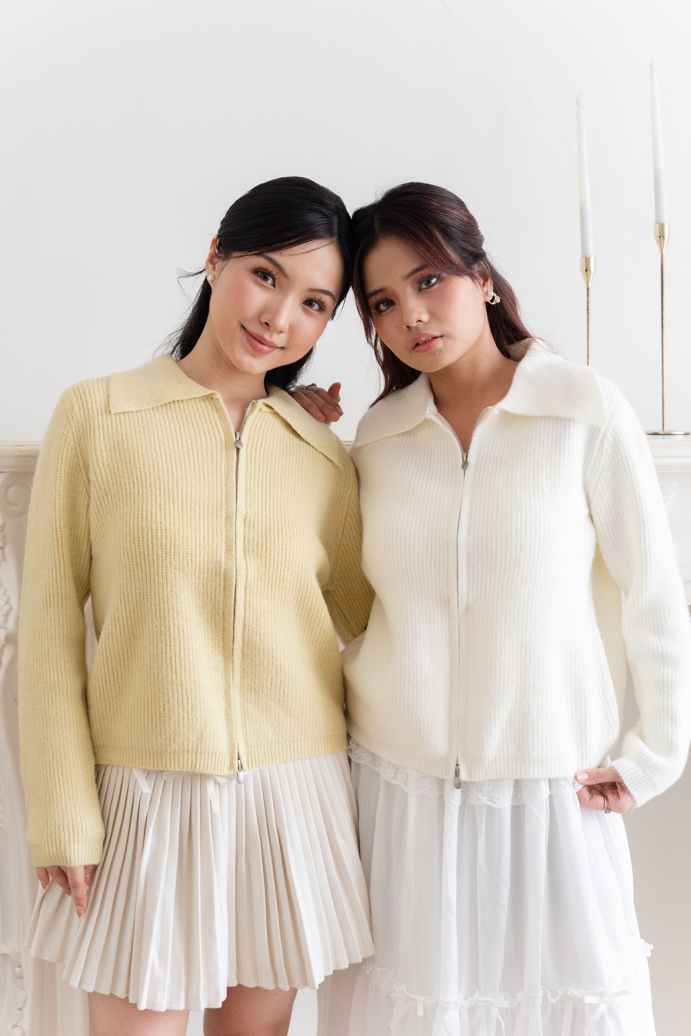 Cardigan Basic Jacket Zipper