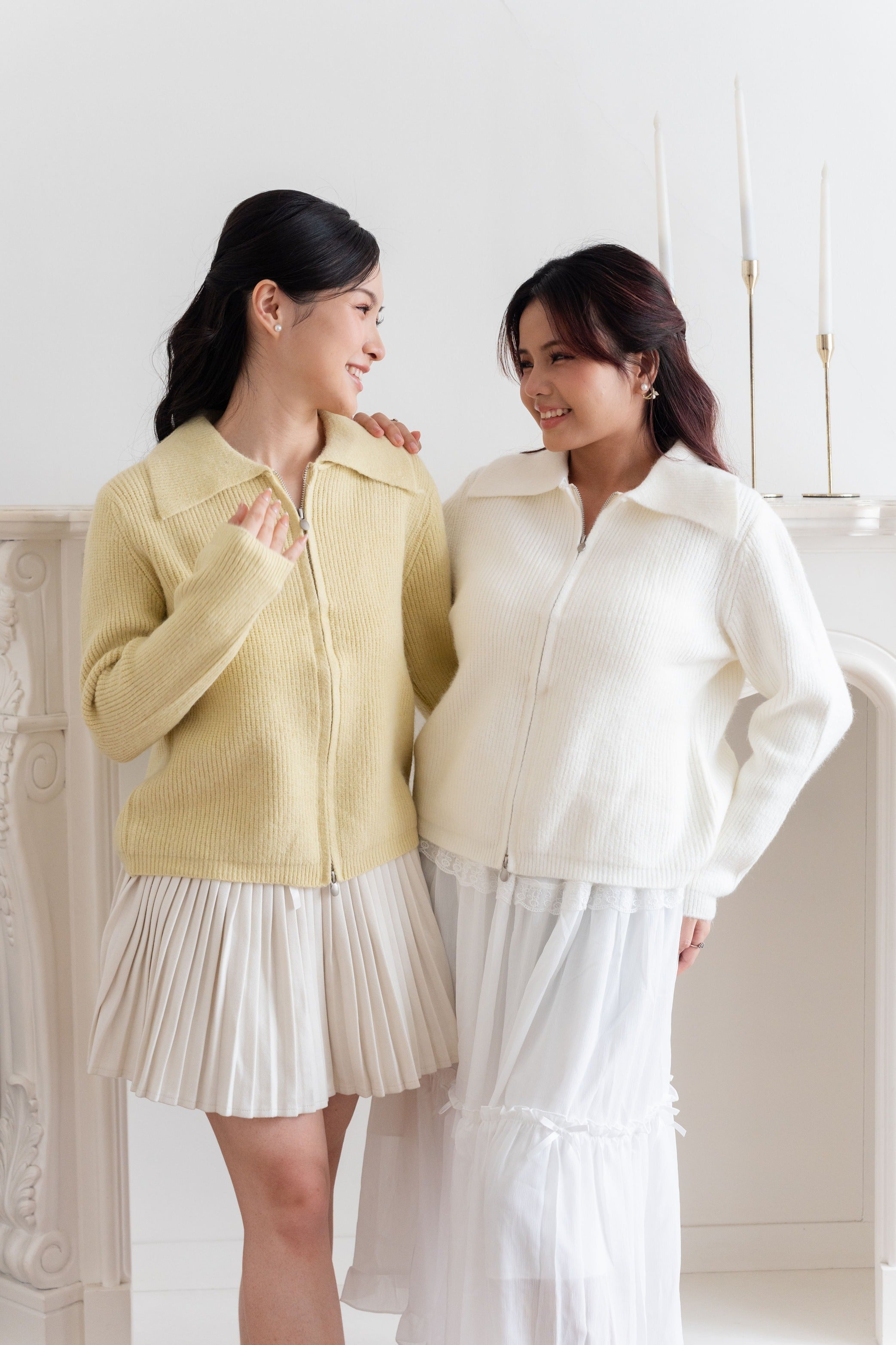 Cardigan Basic Jacket Zipper