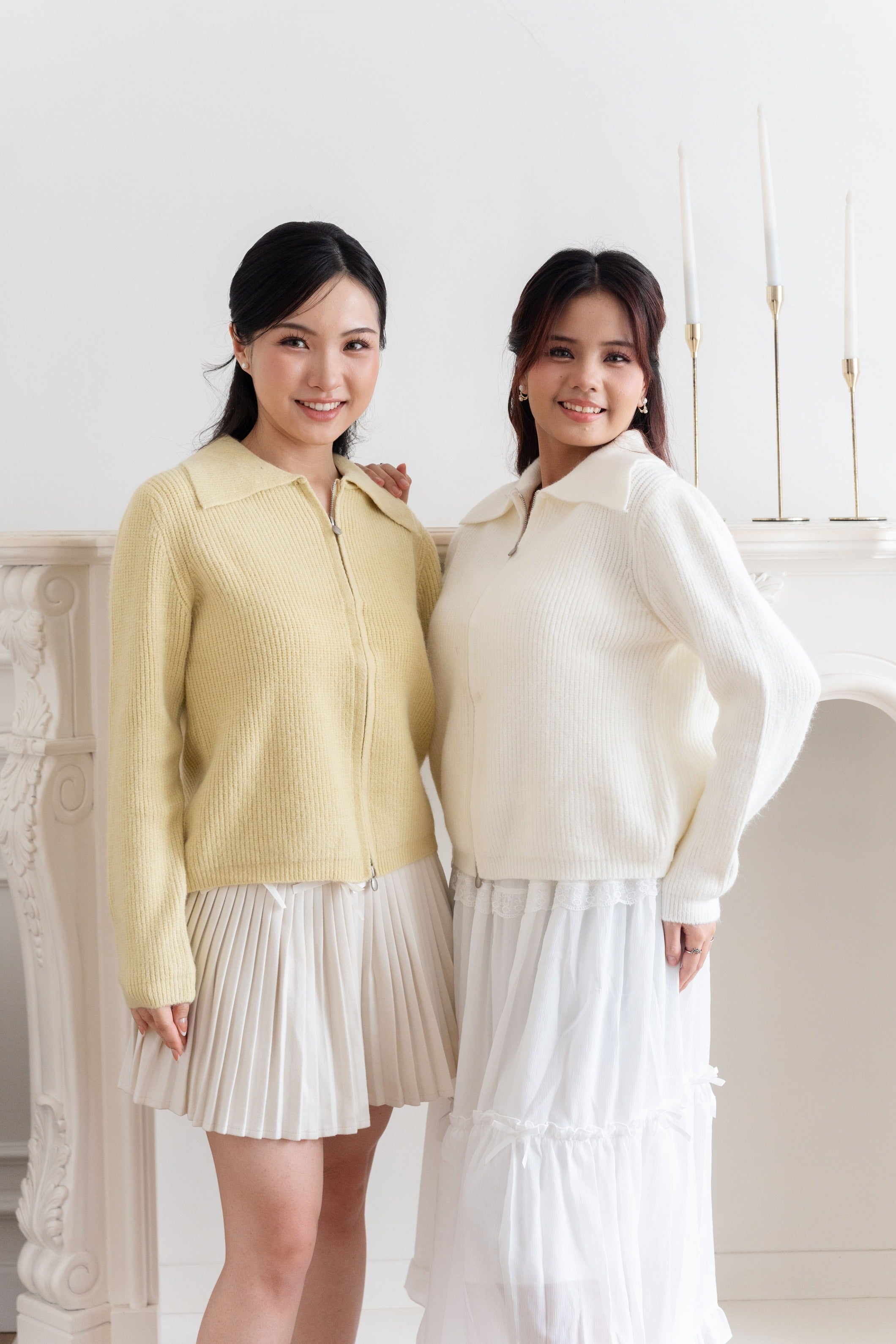 Cardigan Basic Jacket Zipper