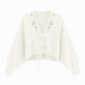 Cardigan Motif Bunga Embroidery