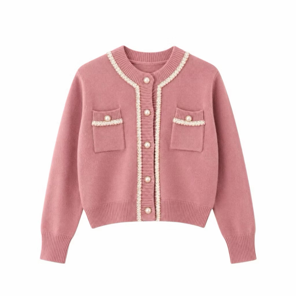 Cardigan Basic Mutiara