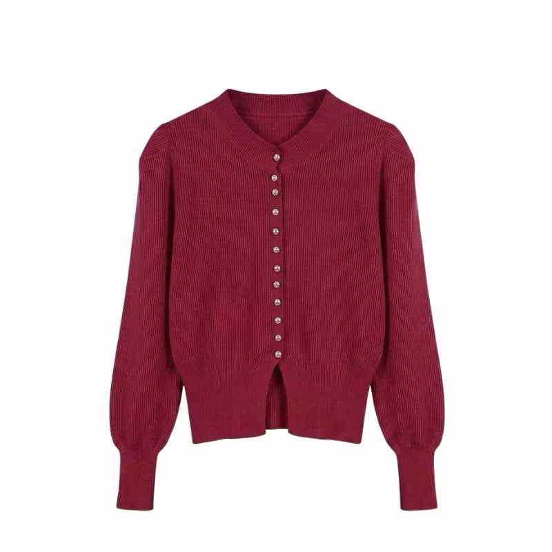 Cardigan Knit Pearls