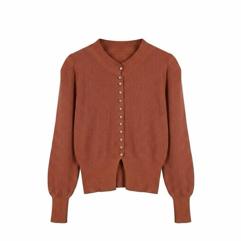 Cardigan Knit Pearls
