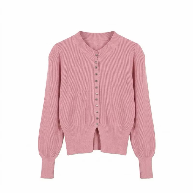 Cardigan Knit Pearls