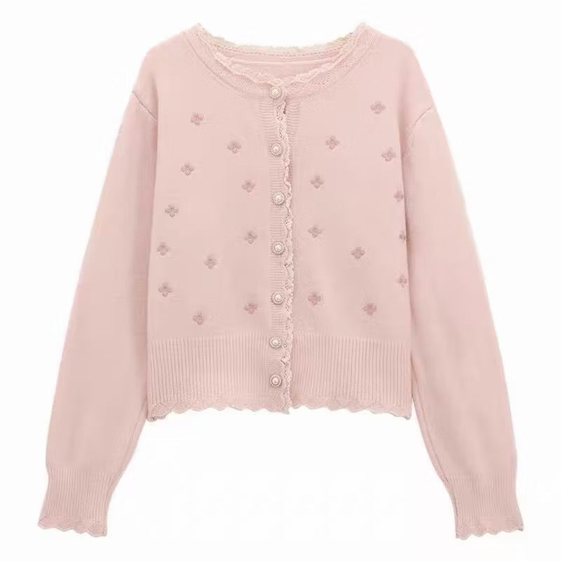 Cardigan Motif Clover