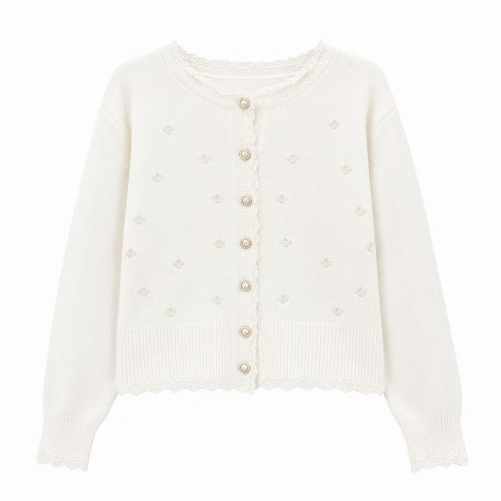 Cardigan Motif Clover