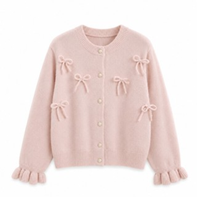 Cardigan Model Pita Timbul