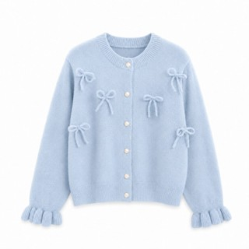 Cardigan Model Pita Timbul