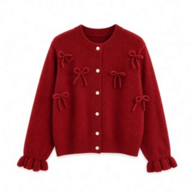 Cardigan Model Pita Timbul