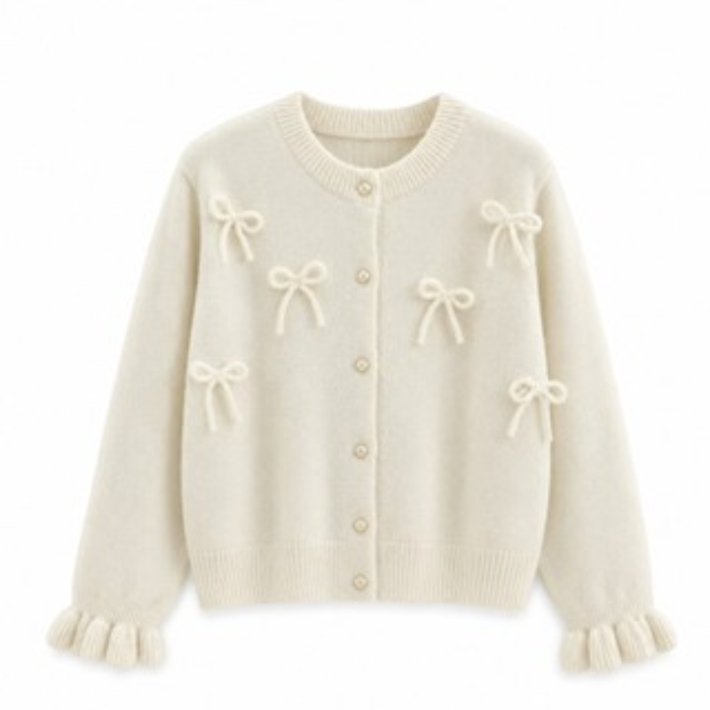 Cardigan Model Pita Timbul