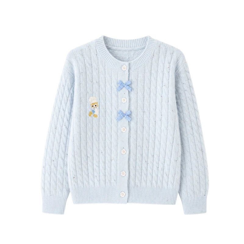 Cardigan Motif Cable Duck
