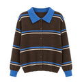 Cardigan Basic Stripe Polo
