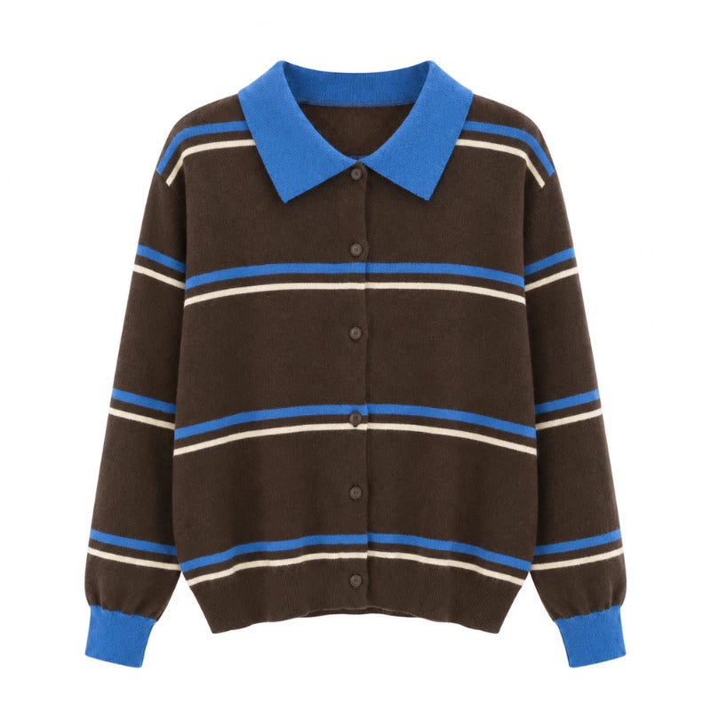 Cardigan Basic Stripe Polo