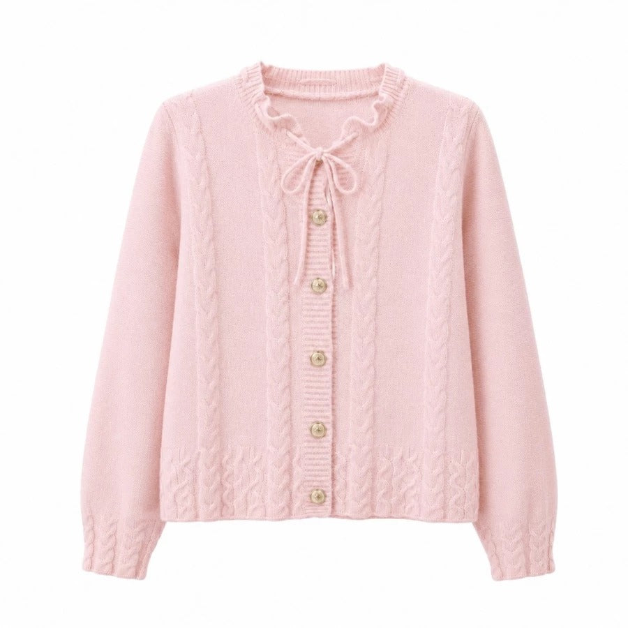 Cardigan Basic Bow Tali