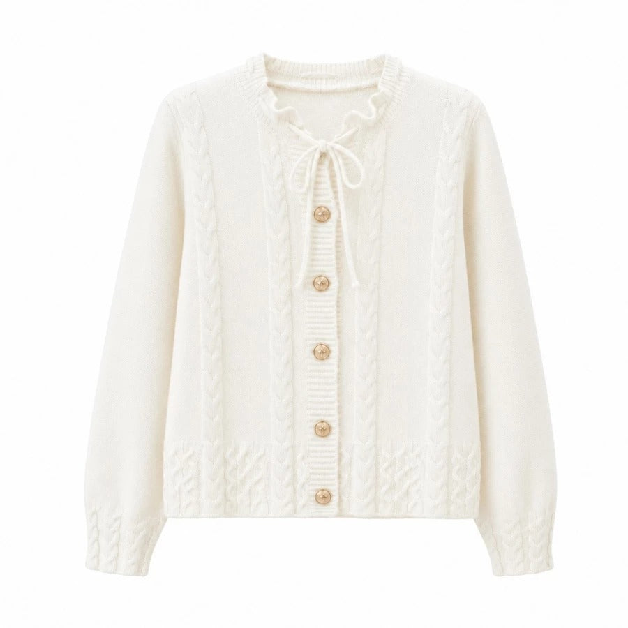 Cardigan Basic Bow Tali