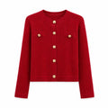 Cardigan Model Simple Gold Button