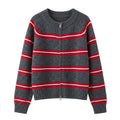 Cardigan Basic Garis Colorful
