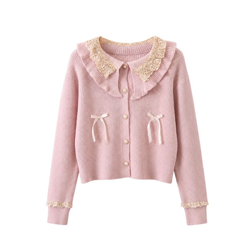 Cardigan Model Pita Ruffle