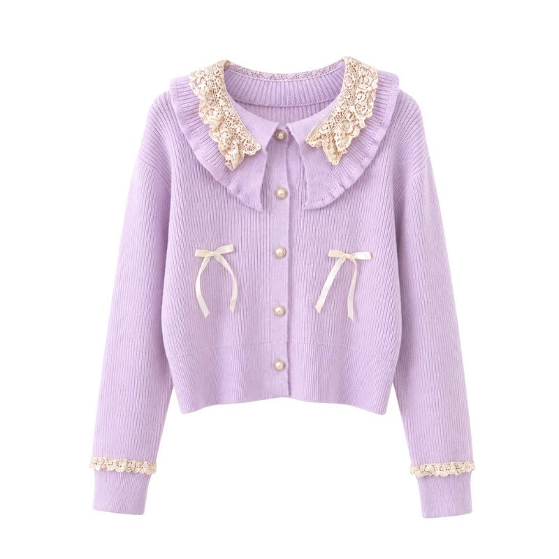 Cardigan Model Pita Ruffle